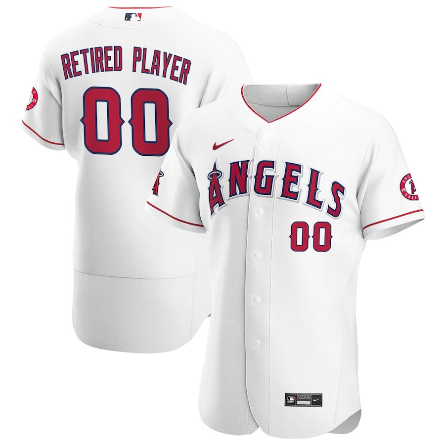 Mens Los Angeles Angels Nike White Home Pick-A-Player Retired Roster Authentic MLB Jerseys->los angeles angels->MLB Jersey